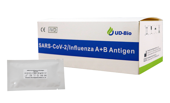 Kit de prueba rápida combinada de antígeno SARS-CoV-2 / Influenza A+B